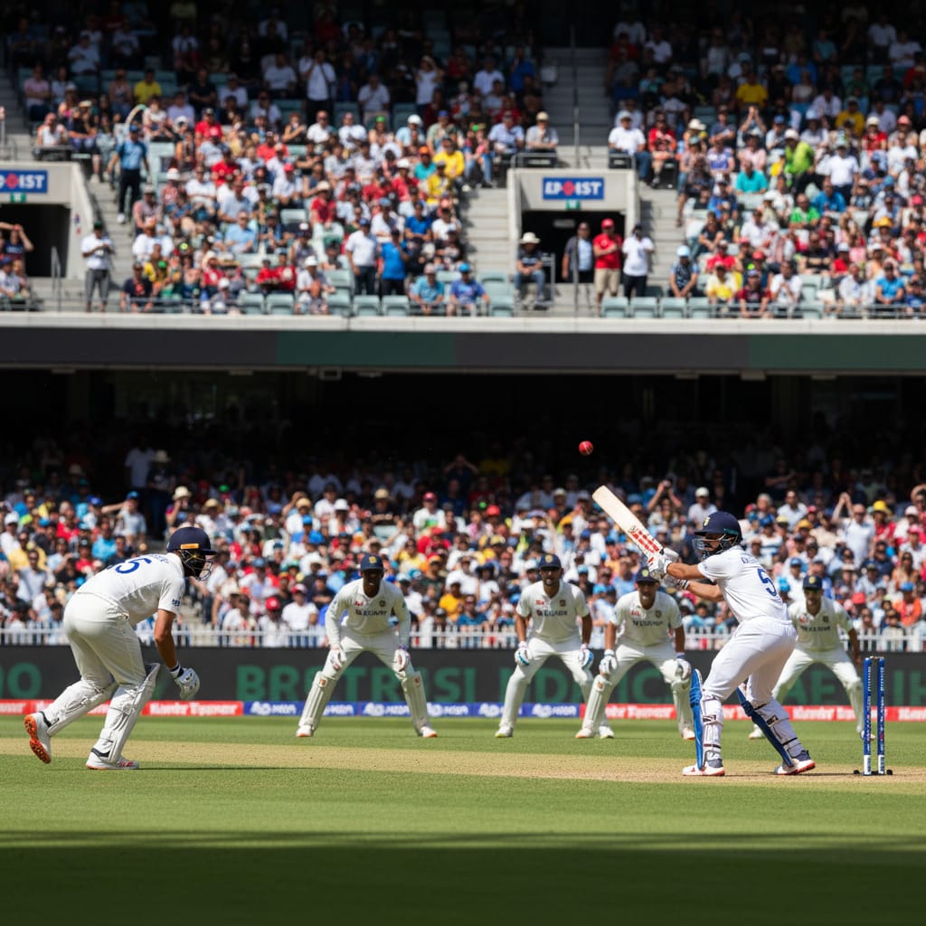 Batsman playing a shot